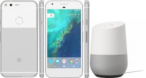Google pixel et Google Home